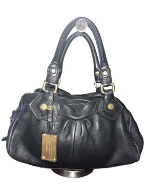 Marc by Marc Jacobs Black Leather Classic Q Baby Aidan Satchel, NO STRAP